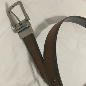 Columbia brown leather belt